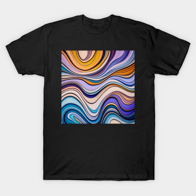 Abstract fluid art T-Shirt by IOANNISSKEVAS